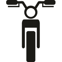 Вид мотоцикла спереди