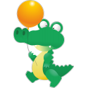 Крокодил с воздушным шариком