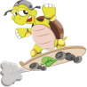 Черепаха на скейте