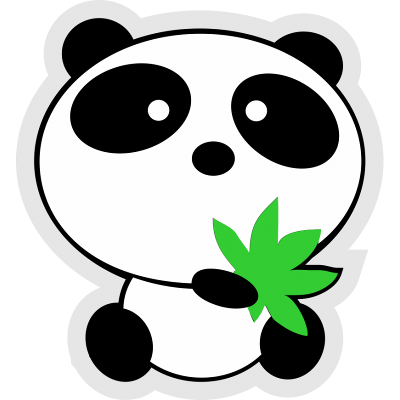панда с марихуаной