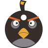 Черная птица из Angry Birds – Злые Птицы