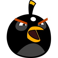 Черная птица из Angry Birds – Злые Птицы