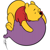 Винни-Пух на воздушном шарике из мультфильма "Новые приключения Винни-Пуха"