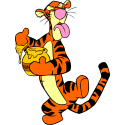 Тигра кушает мед из мультфильма "Новые приключения Винни-Пуха"
