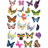 Стикерпак - набор наклеек  бабочки