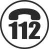 Эмблема 112 одноцветная