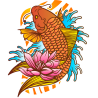 Тату Рыба Японская Традиционная