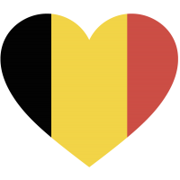 Сердце Флаг Бельгии (Бельгийский Флаг в форме сердца)