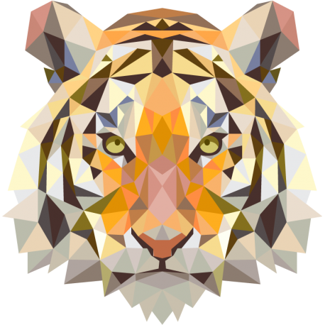 Граненые Животные: Тигр